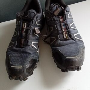 Salomon Speedcross 4 Trail Running Shoes Blue Black Mens 383130